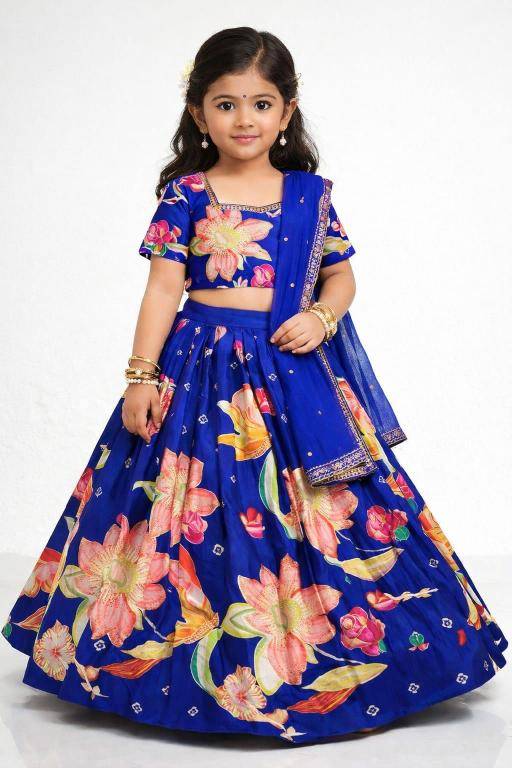 NEW LAUNCING KIDS LEHENGA CHOLI chinon silk Mumbai kids clothing distributors